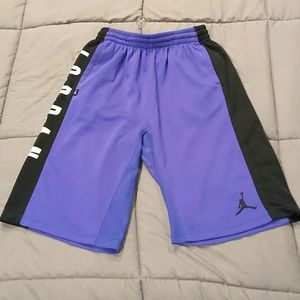 Boys Purple Jordan Shorts